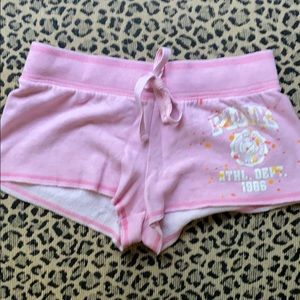 Victoria’s Secret pink fleece shorts